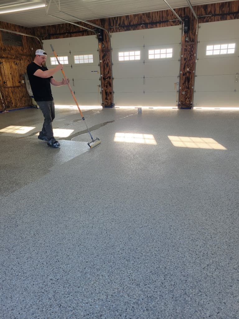 Seamless Gray Flake Finish